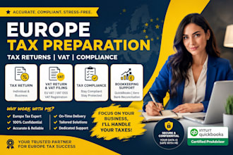 prepare, file and sign your eu, usa, uk, france, spain, tax returns as a CPA