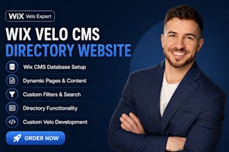 develop wix velo cms database wix dynamic pages custom filters directory website