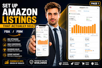 create your amazon fba fbm private label product listing