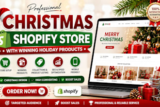 build a christmas shopify store with winning holiday products