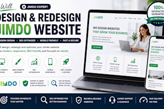 design jimdo website redesign jimdo website with SEO optimization jimdo expert