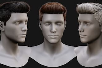 create realistic 3d hair, xgen groom, hair cards for unreal engine