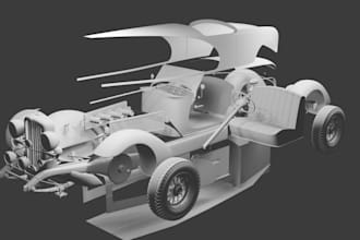 design 3d car parts model custom 3d printable car accessories and components