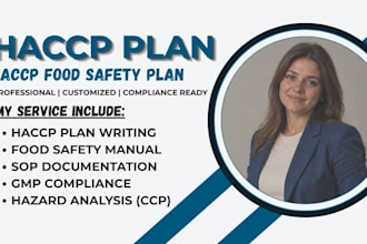 create a customized haccp and food safety plan for your food business