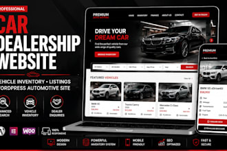build car dealership website, vehicle inventory and wordpress automotive site
