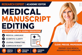 edit medical research manuscripts for journal publication