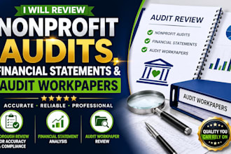 review nonprofit audits, financial statements and audit workpapers