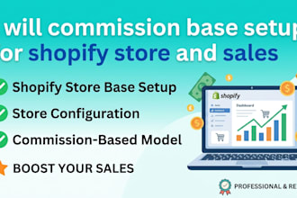 commission base setup for shopify store and sales