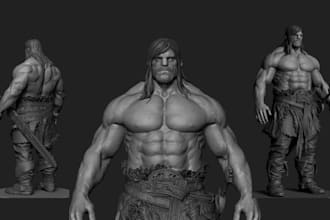 model a fantasy character, stylized game character, metahuman characte for ue5