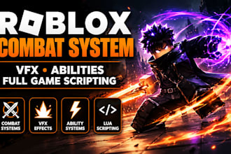 create roblox combat systems, vfx, abilities and full game scripting