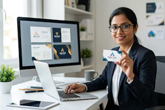 create modern business card design