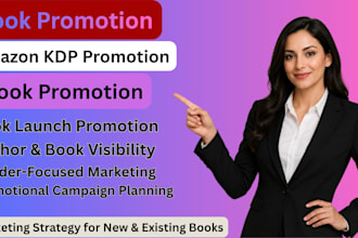 promote your book, ebook and KDP with targeted amazon book marketing