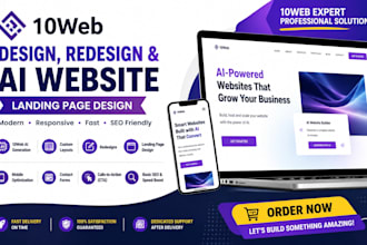 do 10web redesign 10web design 10web ai website  landing page design