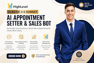 build a gohighlevel claude 3 5 sonnet ai appointment setter and sales bot