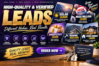 deliver homeowner insurance leads, consumers leads, solar leads, sweeps leads