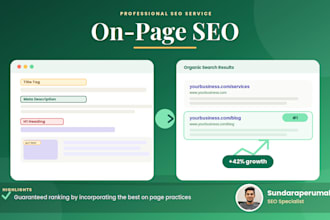 perform on page optimization for your website