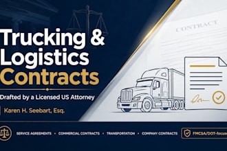 draft legal contracts and lease agreements for your trucking company