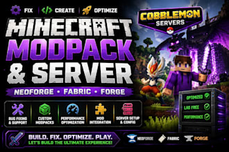 fix create optimize minecraft neoforge fabric forge modpack cobblemon server