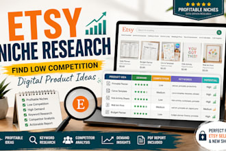 research winning etsy digital products and profitable niches