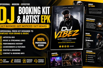 do music press kit, dj booking epk, and independent artist epk