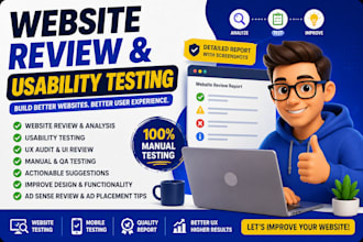 do website review usability testing and UX audit