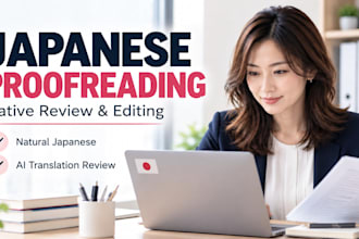 proofread and edit your japanese content naturally