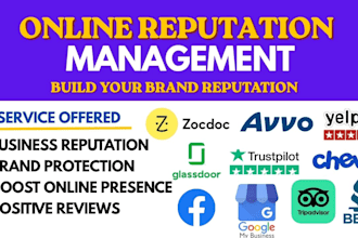 do positive online reputation management, ORM reverse seo for your brands