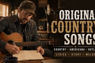 write original country, americana or outlaw country songs