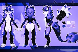 draw furry reference sheet protogen ref sheet furry ref sheet anthro character
