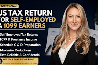 prepare your US self employed and 1099 tax return