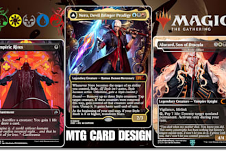 design custom mtg card tcg card card game design