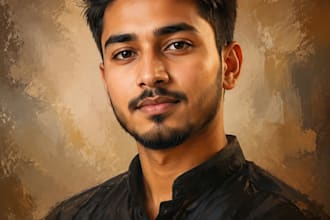 create a professional handpainted digital illustration