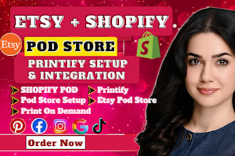 setup etsy print on demand store shopify pod store printify setup