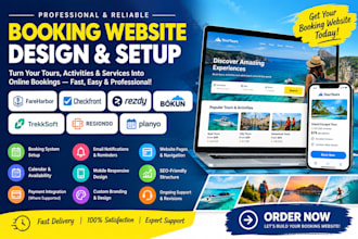 build fareharbor checkfront rezdy pro bókun trekksoft regiond planyo website