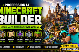 be your minecraft builder build custom minecraft map server spawn house