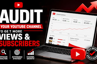 audit your youtube channel to get more views and subscribers