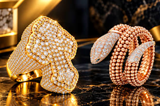 create 3d jewelry cad design, 3d jewelry rendering for printing and casting