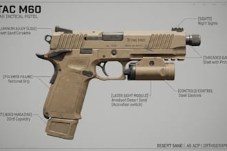 create 3d gun models, game weapons, weapon designs, gun pack and cosplay armor