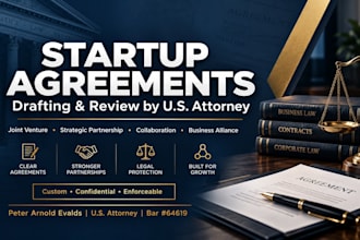 prepare an airtight startup collaboration agreement as a US attorney
