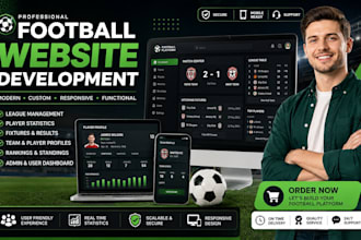 build a professional fantasy football and fantasy sports website