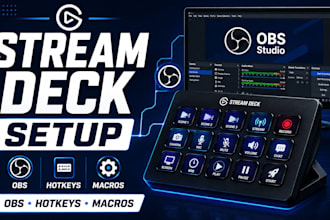 setup and fix elgato stream deck for obs hotkeys and macros
