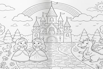 make a super fun coloring book for children