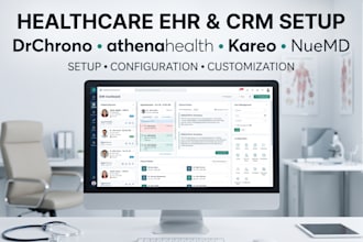setup drchrono athenahealth kareo nuemd healthcare ehr CRM