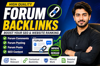 build high quality forum backlinks for SEO