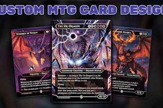design mtg card game, fantasy tcg illustrations, ccg, dnd card game