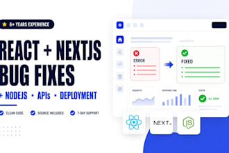 fix bugs in your react nextjs or nodejs web app