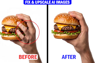 manually fix ai images, upscale, and remove backgroun