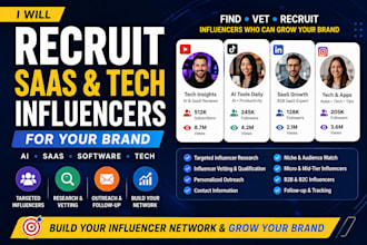 recruit saas and tech influencers for your brand