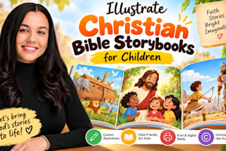 illustrate christian bible storybooks for children