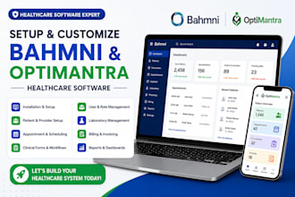 setup and customize bahmni and optimantra healthcare software